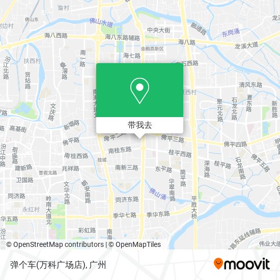 弹个车(万科广场店)地图