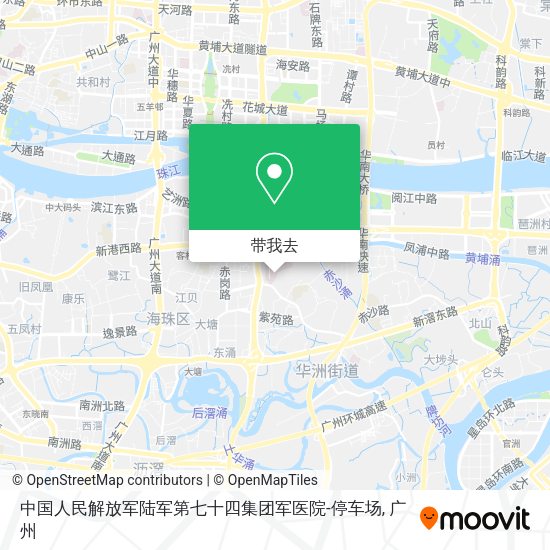 中国人民解放军陆军第七十四集团军医院-停车场地图