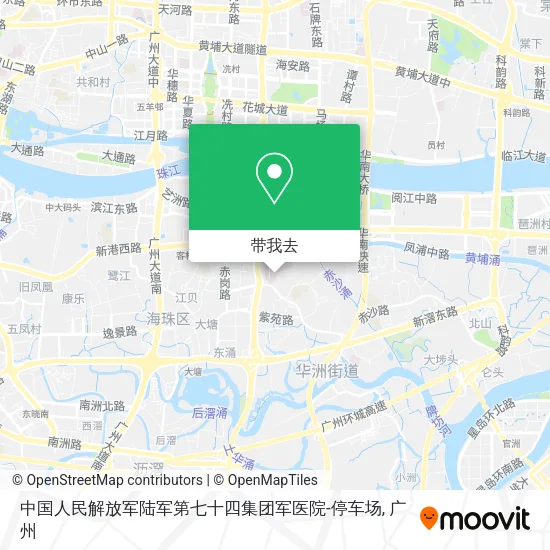 中国人民解放军陆军第七十四集团军医院-停车场地图
