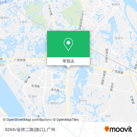 S269/金祥二路(路口)地图