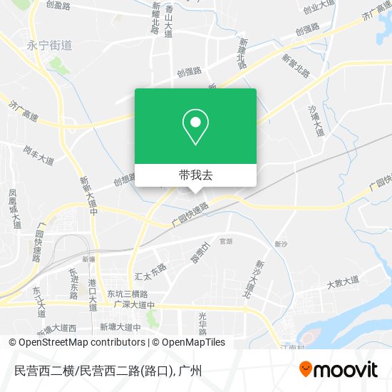 民营西二横/民营西二路(路口)地图