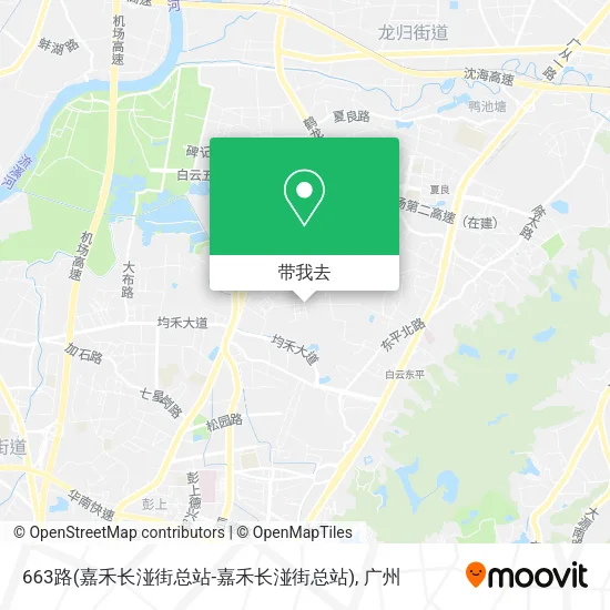 663路(嘉禾长湴街总站-嘉禾长湴街总站)地图