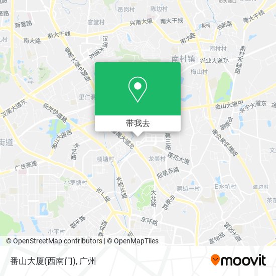 番山大厦(西南门)地图