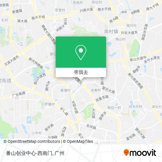 番山创业中心-西南门地图