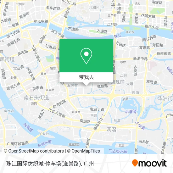 珠江国际纺织城-停车场(逸景路)地图