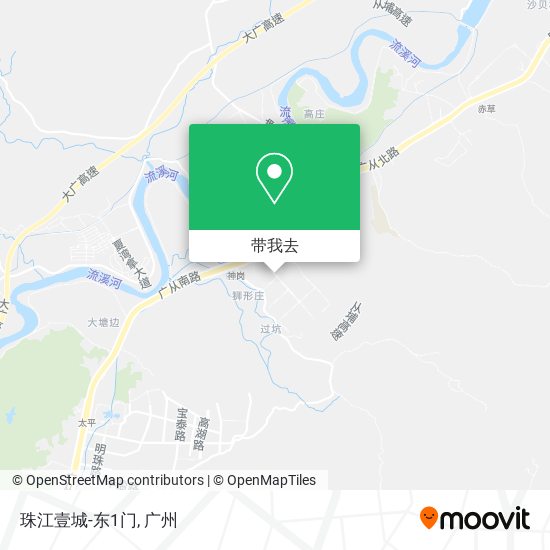 珠江壹城-东1门地图