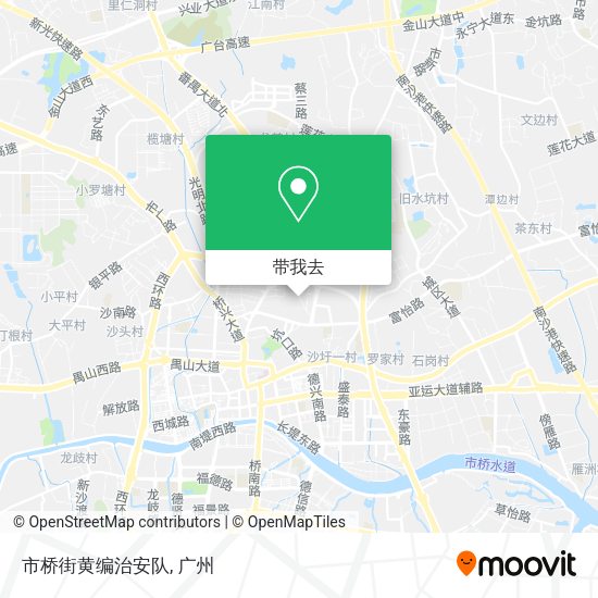 市桥街黄编治安队地图