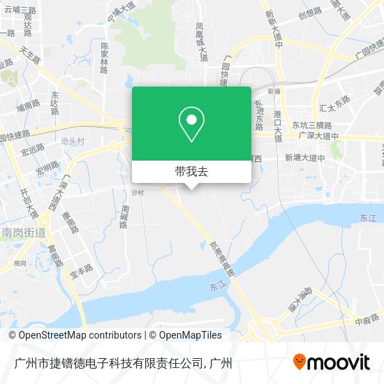 广州市捷镨德电子科技有限责任公司地图