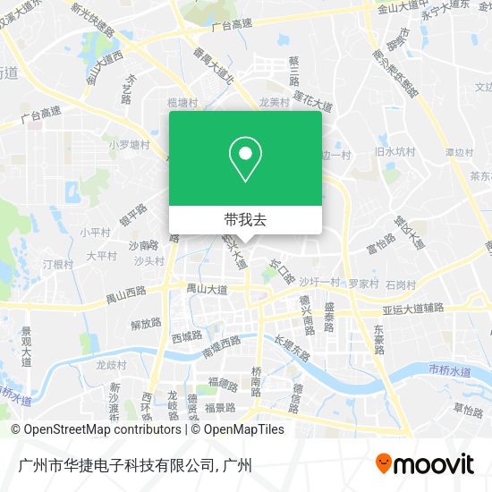 广州市华捷电子科技有限公司地图