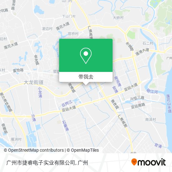 广州市捷睿电子实业有限公司地图