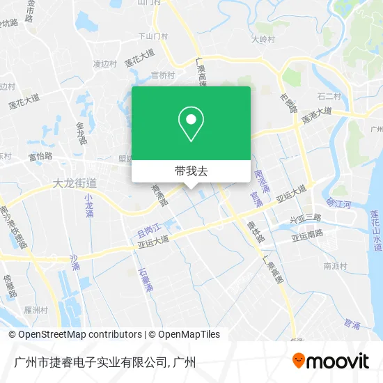 广州市捷睿电子实业有限公司地图