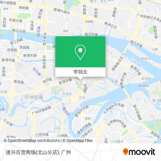 捷兴百货商场(北山分店)地图