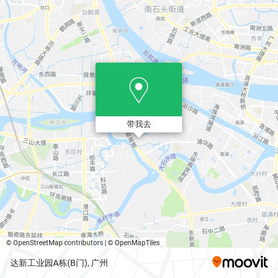 达新工业园A栋(B门)地图