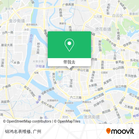 锦鸿名表维修地图