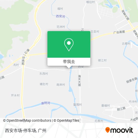 西安市场-停车场地图