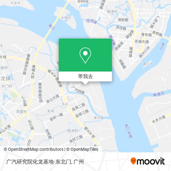 广汽研究院化龙基地-东北门地图