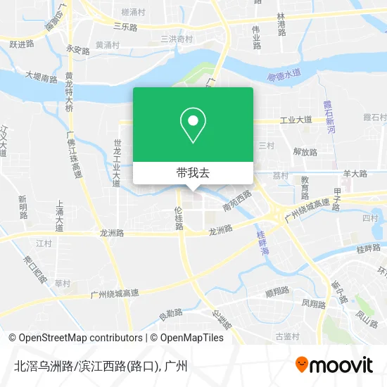 北滘乌洲路/滨江西路(路口)地图