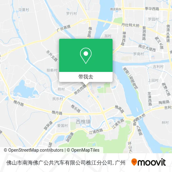 佛山市南海佛广公共汽车有限公司樵江分公司地图