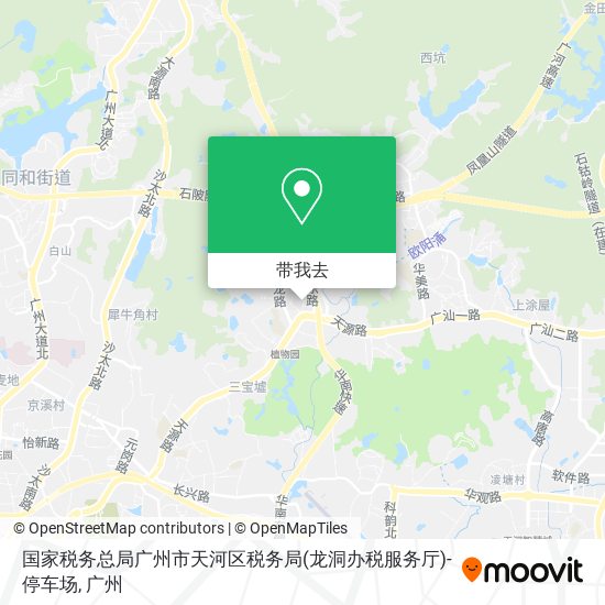 国家税务总局广州市天河区税务局(龙洞办税服务厅)-停车场地图