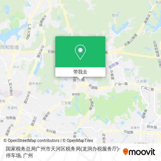 国家税务总局广州市天河区税务局(龙洞办税服务厅)-停车场地图