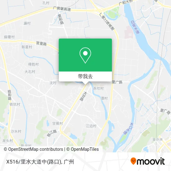 X516/里水大道中(路口)地图