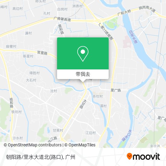 朝阳路/里水大道北(路口)地图