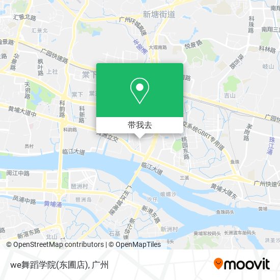 we舞蹈学院(东圃店)地图