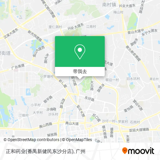 正和药业(番禺新健民东沙分店)地图