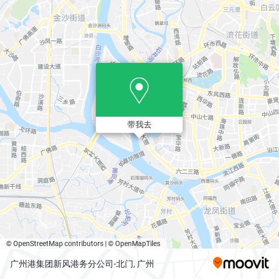广州港集团新风港务分公司-北门地图