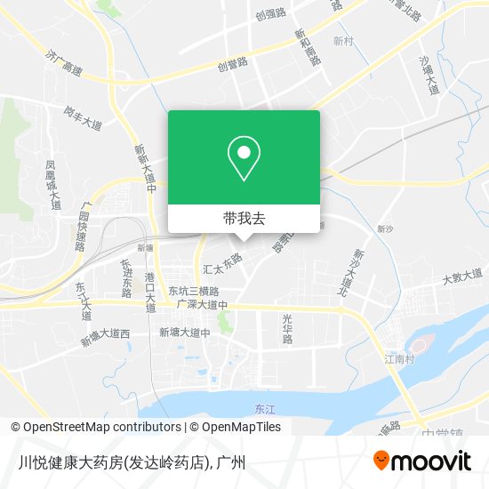 川悦健康大药房(发达岭药店)地图