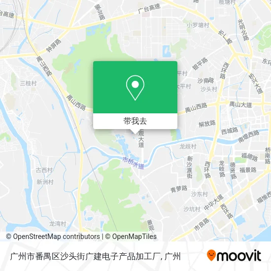 广州市番禺区沙头街广建电子产品加工厂地图