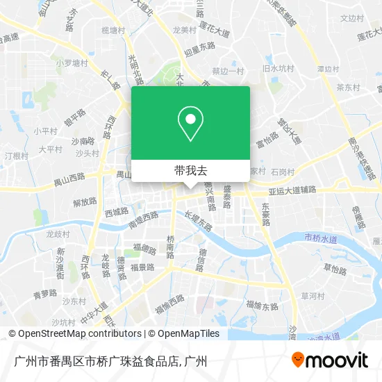 广州市番禺区市桥广珠益食品店地图