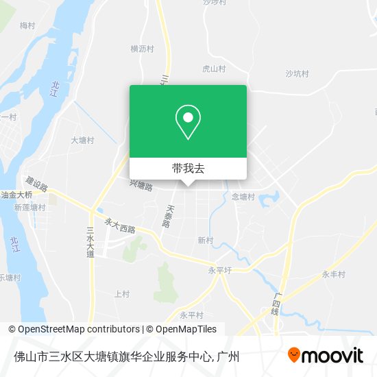佛山市三水区大塘镇旗华企业服务中心地图