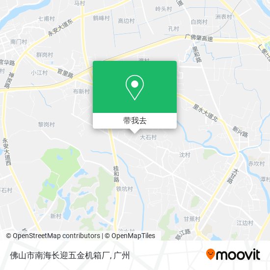 佛山市南海长迎五金机箱厂地图