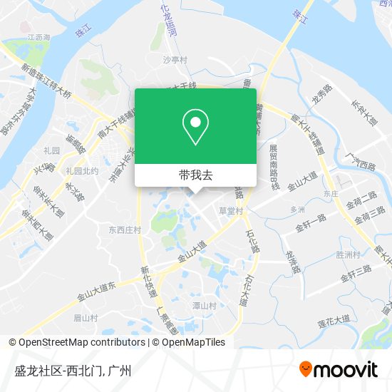 盛龙社区-西北门地图