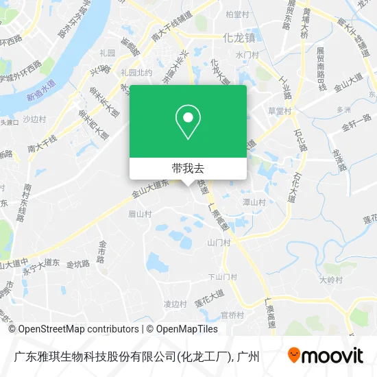 广东雅琪生物科技股份有限公司(化龙工厂)地图