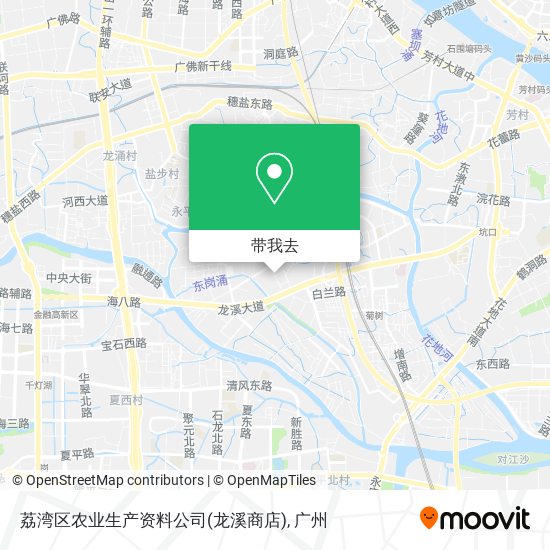 荔湾区农业生产资料公司(龙溪商店)地图