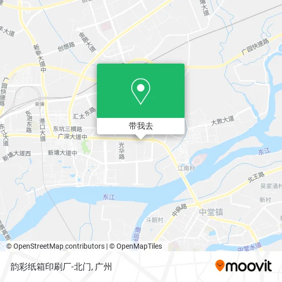 韵彩纸箱印刷厂-北门地图