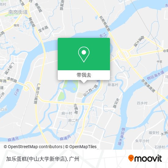 加乐蛋糕(中山大学新华店)地图