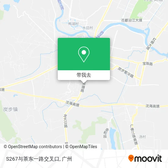 S267与茶东一路交叉口地图