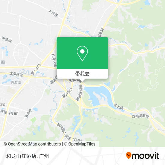 和龙山庄酒店地图