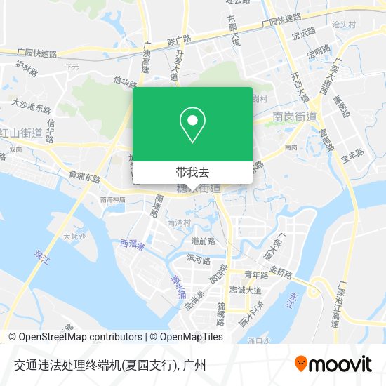 交通违法处理终端机(夏园支行)地图