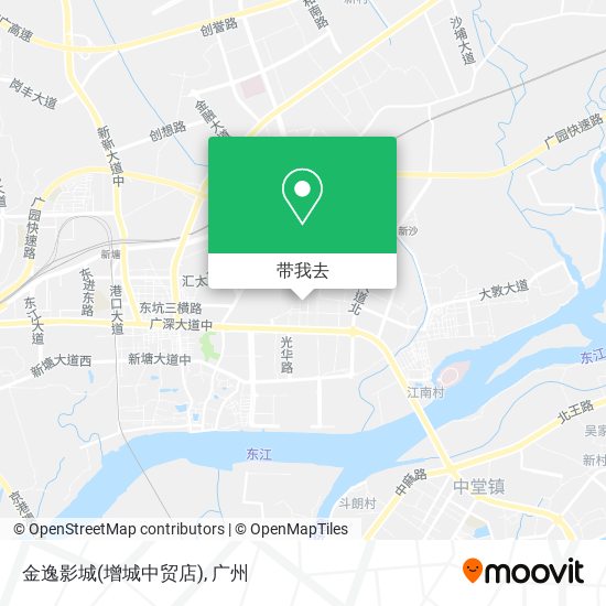 金逸影城(增城中贸店)地图