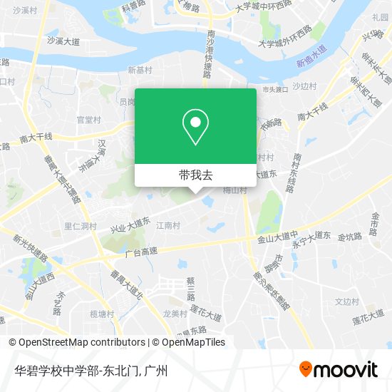 华碧学校中学部-东北门地图