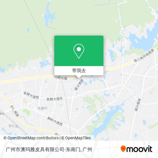 广州市澳玛雅皮具有限公司-东南门地图