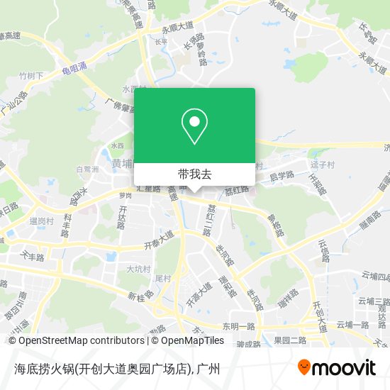 海底捞火锅(开创大道奥园广场店)地图