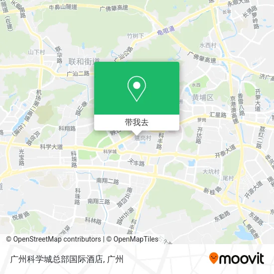 广州科学城总部国际酒店地图