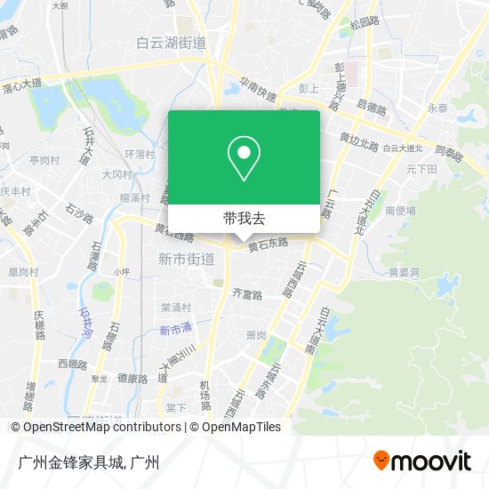 广州金锋家具城地图