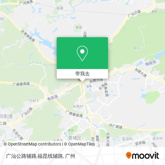 广汕公路辅路,福昆线辅路地图