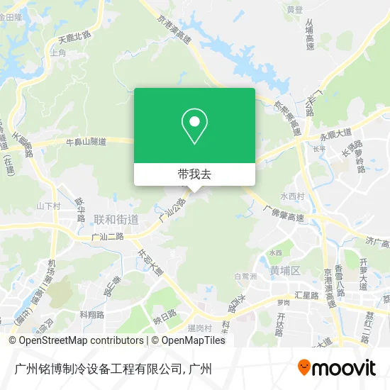 广州铭博制冷设备工程有限公司地图